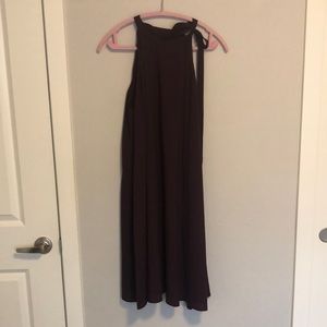 Loft purple maroon bow halter dress 💜